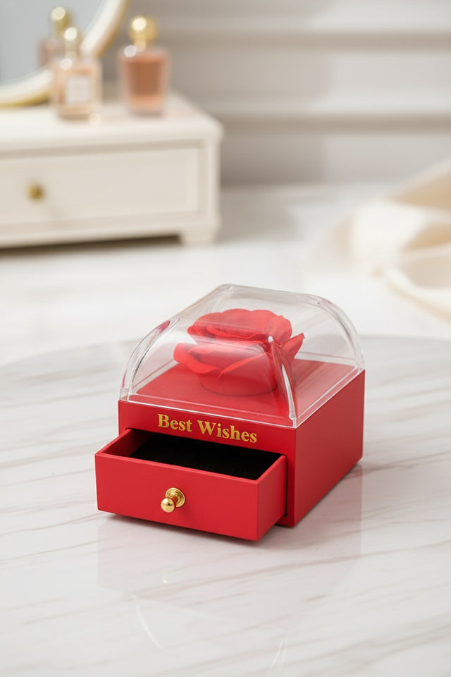 Boîte Cadeau Rose Éternelle avec Tiroir